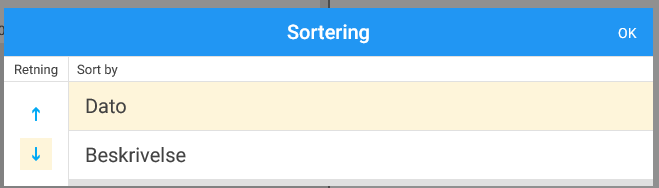 Descriptions sorted by date, newest first