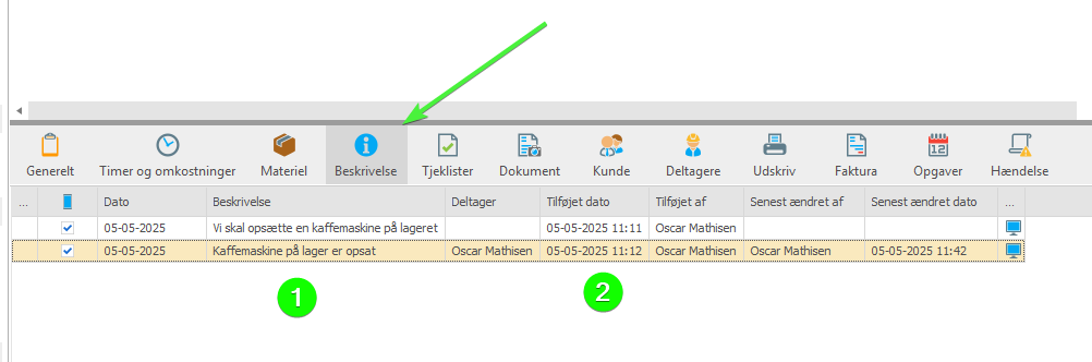 Descriptions field mapping in Handyman