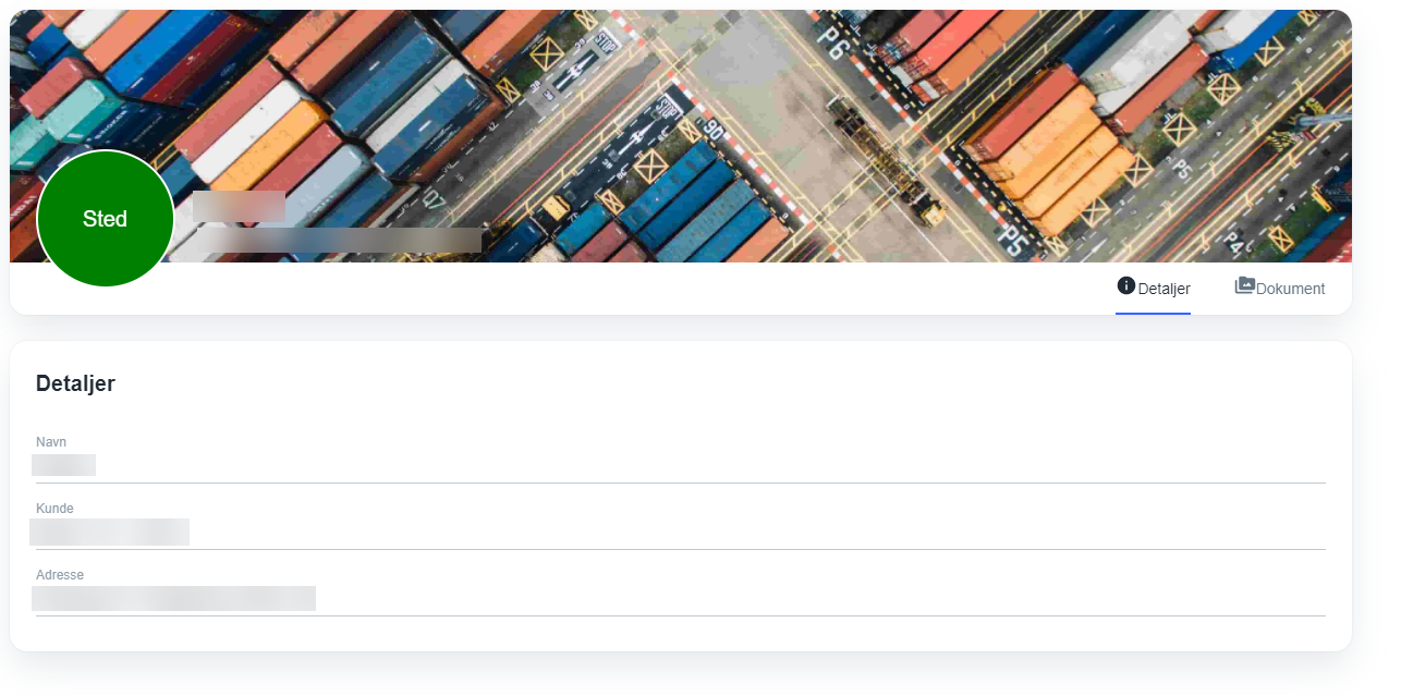 Location and address details view in Handyman Portal